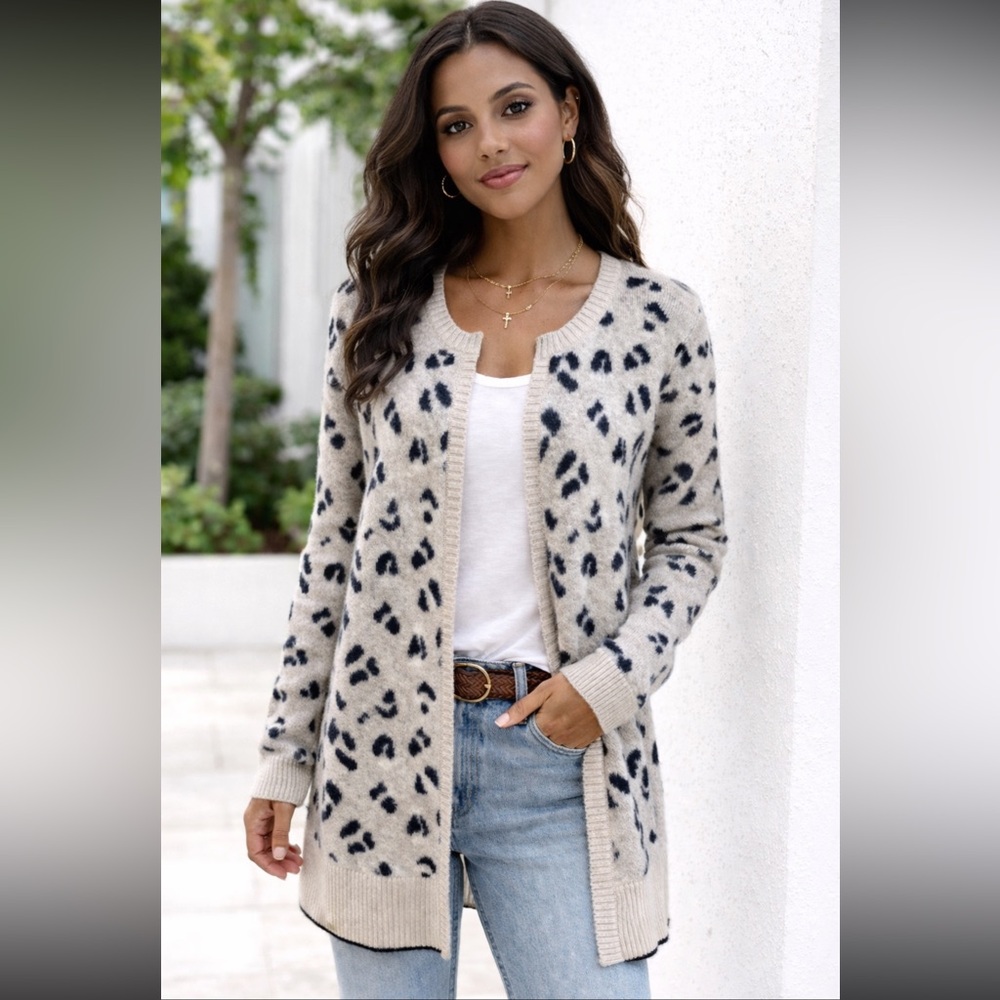 Leopard Sweater Cardigan